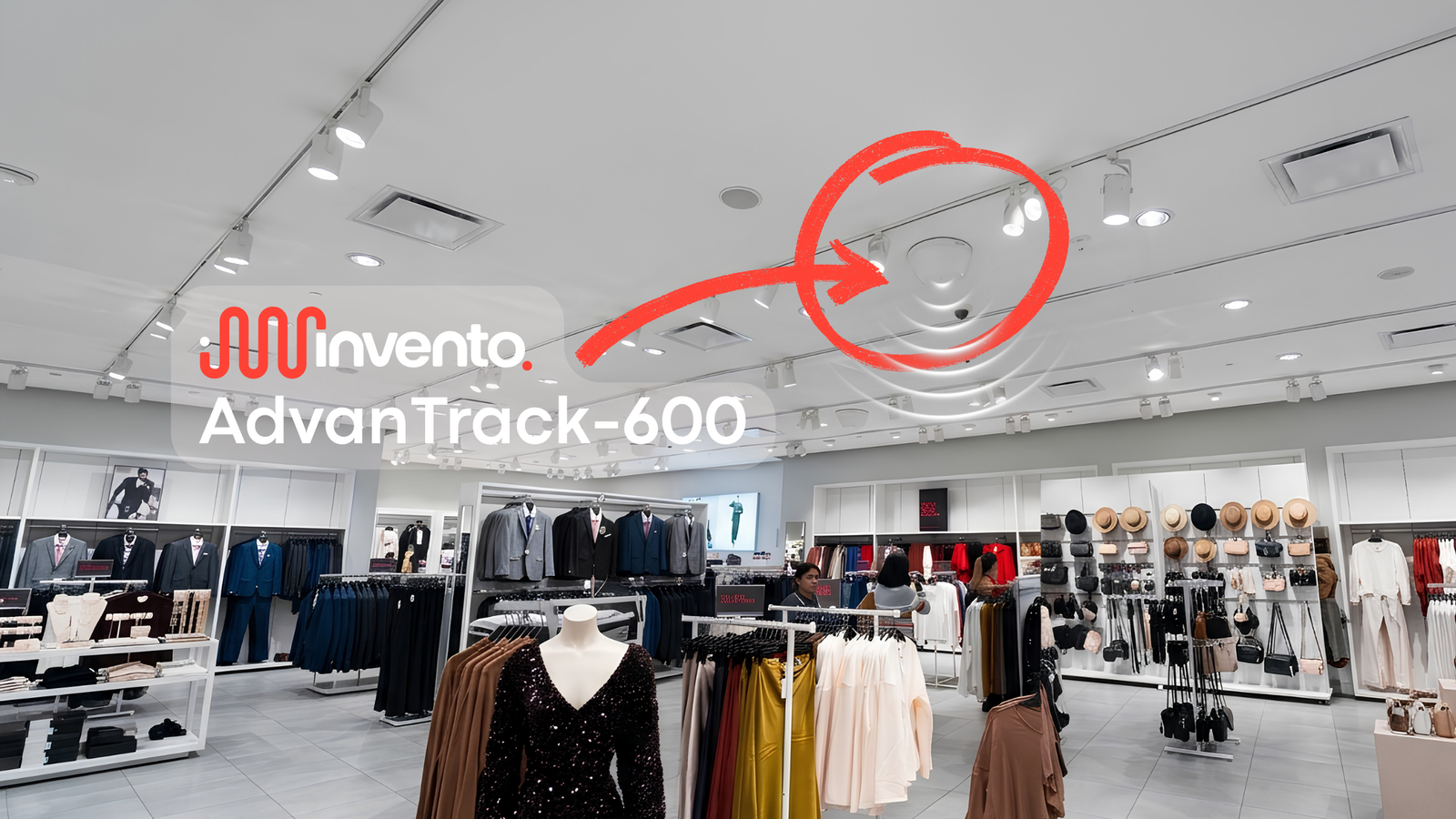 Overhead RFID Inventory Management: The Definitive Shift to Live Visibility 2 Ceiling mounted overhead rfid inventory management system in retail store